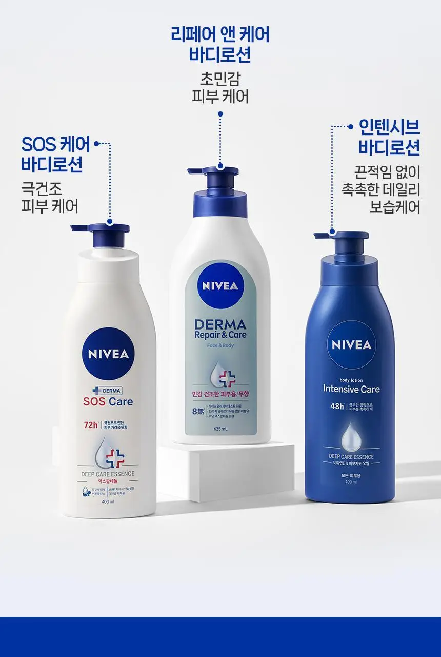 [증정기획] 니베아 리페어 앤 케어 바디로션 625ml 기획 (인텐시브 바디로션 125ml 증정) 상세페이지 19